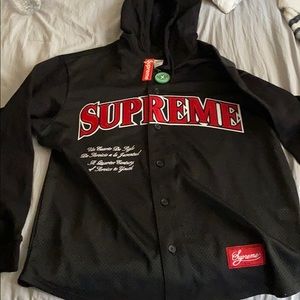 Mesh Hooded L/S Baseball Jersey